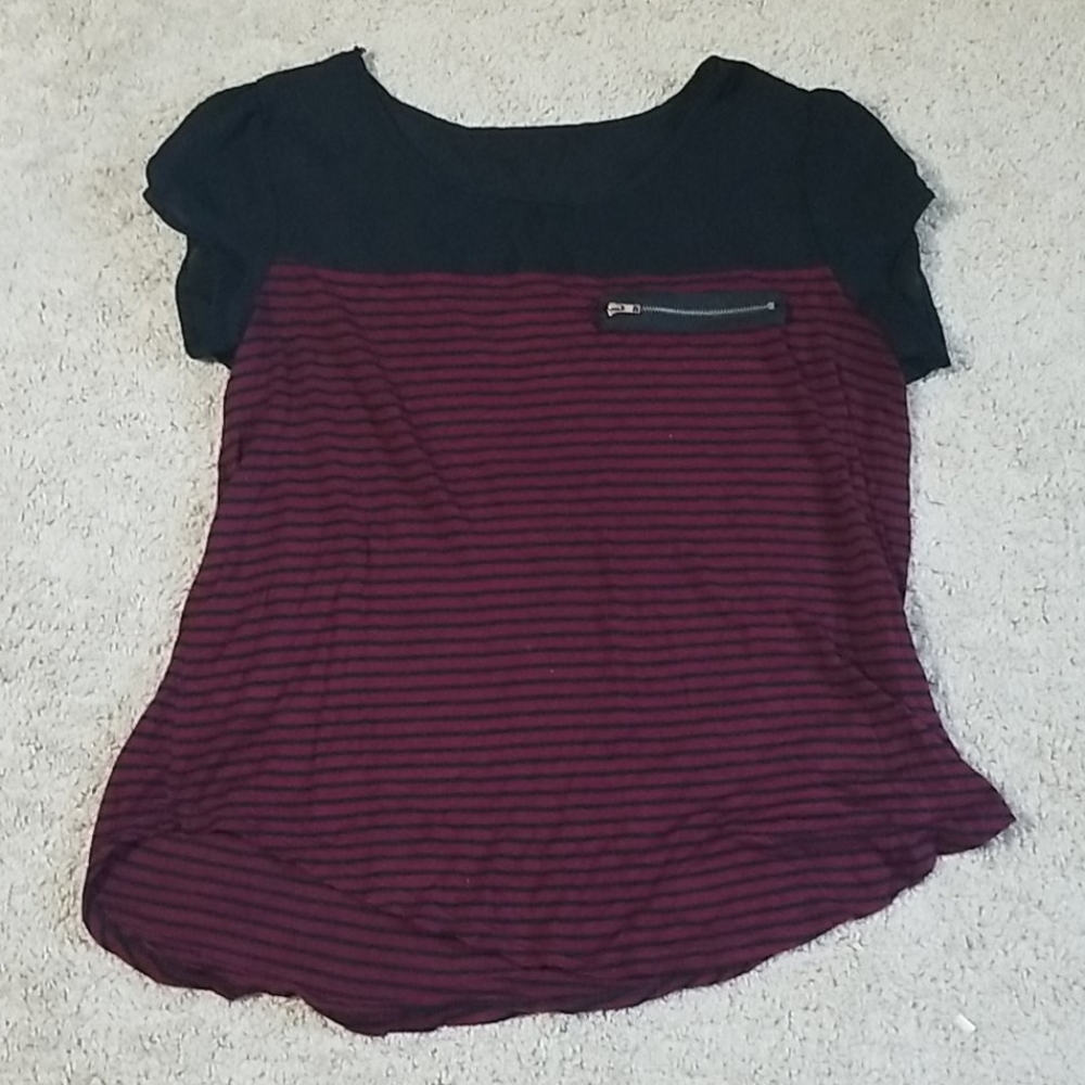 Red and black shirt